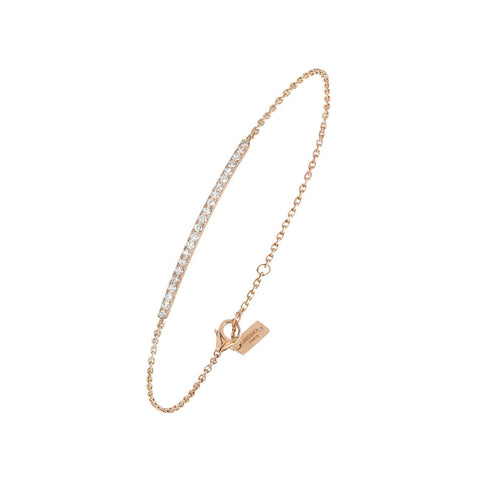 BRACELET DIAMOND PINK GOLD GATSBY BAR