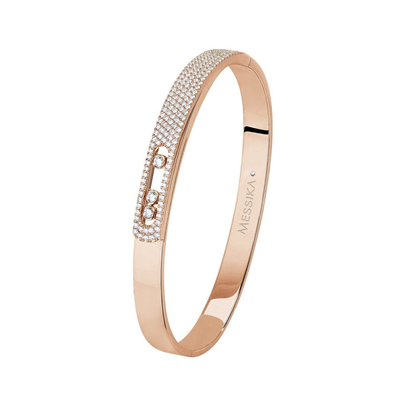 Messika Jewelry - BRACELET DIAMOND ROSE GOLD MOVE NOA PAVÉ BANGLE | Manfredi Jewels