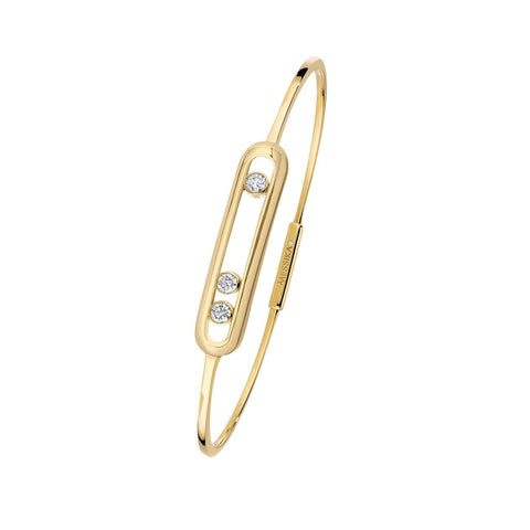 BRACELET DIAMOND YELLOW GOLD MOVE THIN