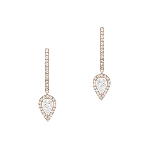 Messika Jewelry - JOY HOOP PEAR DIAMOND EARRINGS | Manfredi Jewels