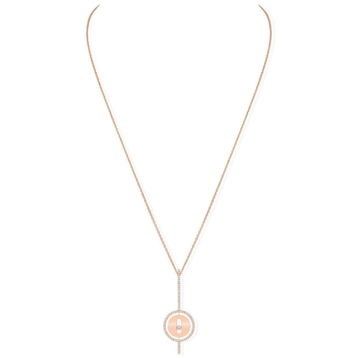 Messika Jewelry - Lucky Move Arrow Necklace - Pink Gold | Manfredi Jewels