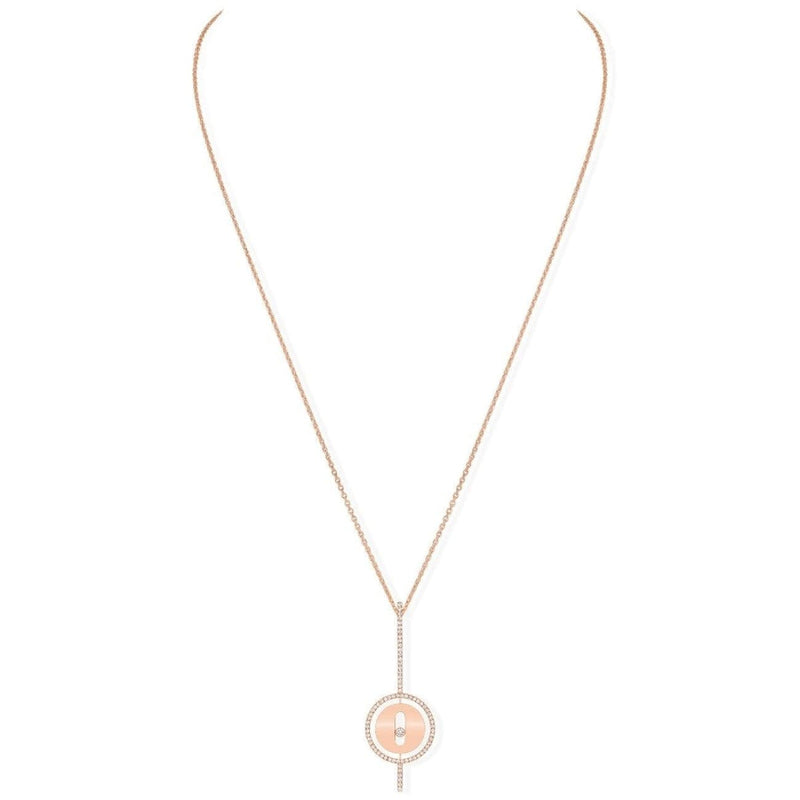 Messika Jewelry - Lucky Move Arrow Necklace Pink Gold | Manfredi Jewels