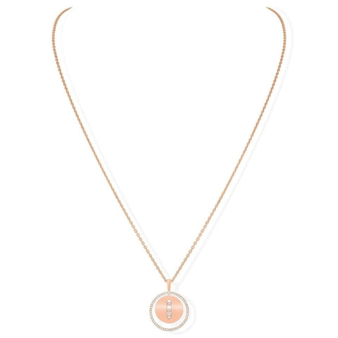 Lucky Move Sm Necklace-Pink Gold