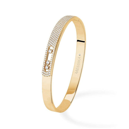 Messika Jewelry - Move Noa Pavé Bangle BRACELET YELLOW GOLD | Manfredi Jewels