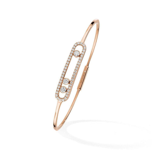 Messika Jewelry - Move Pave Thin Bangle | Manfredi Jewels