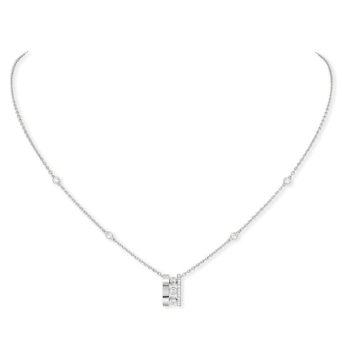 Move Romane Pendant Necklace - White Gold