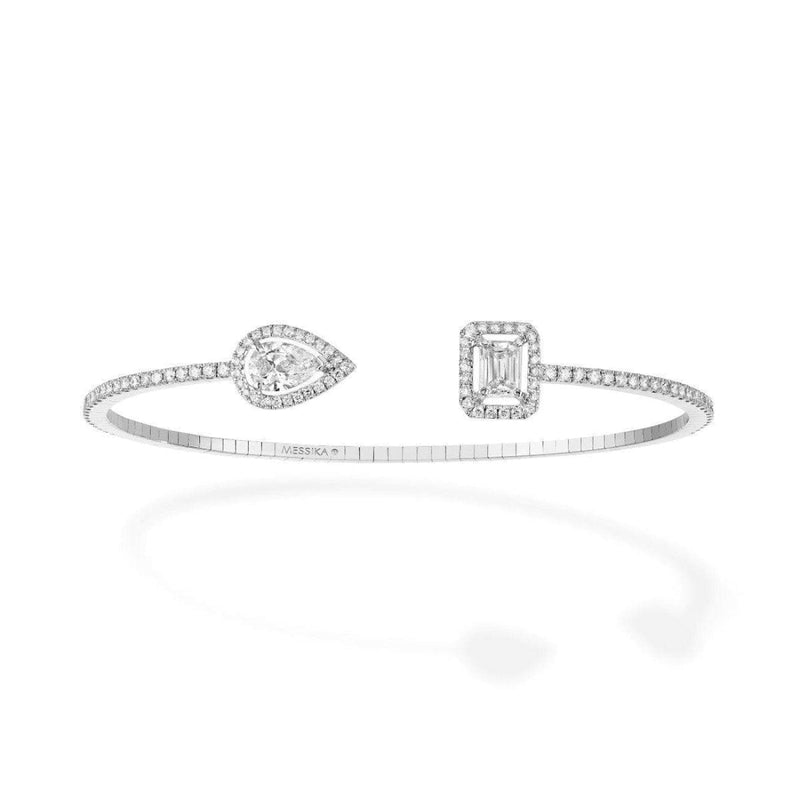 Messika Jewelry - My Twin Skinny 0,40Ct X2 Bracelet M White Gold | Manfredi Jewels