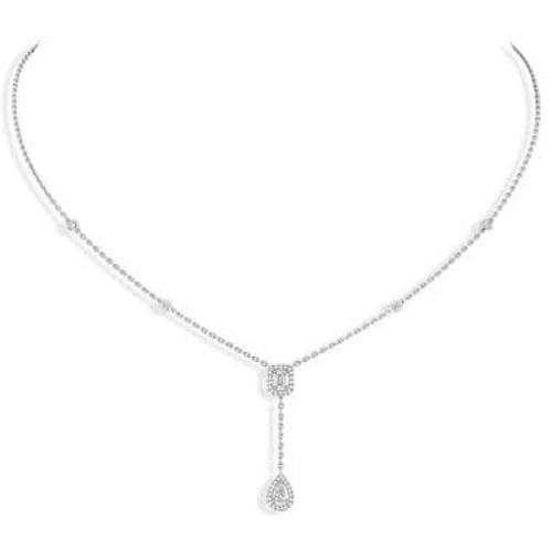 Messika Jewelry - My Twin Tie 0,40Ct X2 Necklace White Gold | Manfredi Jewels