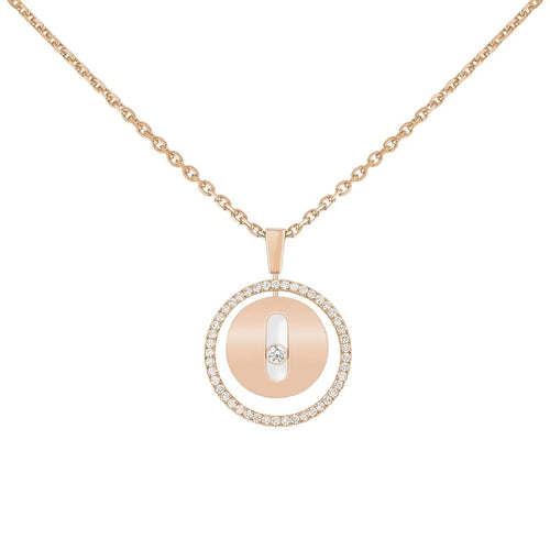 Messika Jewelry - NECKLACE DIAMOND ROSE GOLD LUCKY MOVE PM | Manfredi Jewels