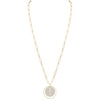 Messika Jewelry - NECKLACE DIAMOND YELLOW GOLD LUCKY MOVE LONG PAVÉ GM | Manfredi Jewels