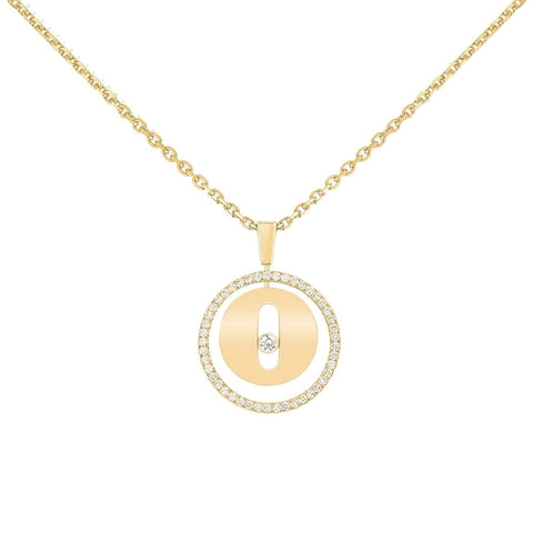 NECKLACE DIAMOND YELLOW GOLD LUCKY MOVE PM