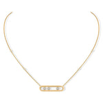 Messika Jewelry - NECKLACE DIAMOND YELLOW GOLD MOVE | Manfredi Jewels