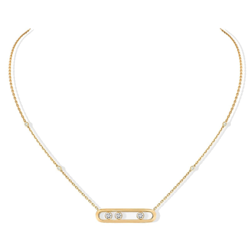 Messika Jewelry - NECKLACE DIAMOND YELLOW GOLD MOVE | Manfredi Jewels