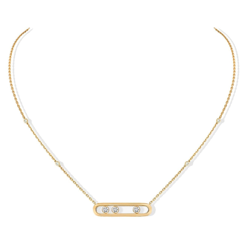 Messika Jewelry - NECKLACE DIAMOND YELLOW GOLD MOVE | Manfredi Jewels