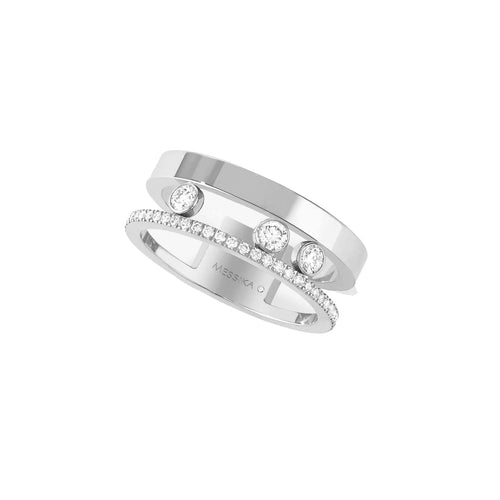 Messika Jewelry - RING DIAMOND WHITE GOLD MOVE ROMANE | Manfredi Jewels