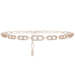 Messika Jewelry - ROSE GOLD DIAMOND NECKLACE MOVE UNO MULTI CHOKER | Manfredi Jewels