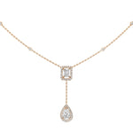 Messika Jewelry - ROSE GOLD DIAMOND NECKLACE MY TWIN TIE 0,40CT X2 | Manfredi Jewels