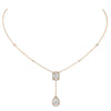 Messika Jewelry - ROSE GOLD DIAMOND NECKLACE MY TWIN TIE 0,40CT X2 | Manfredi Jewels