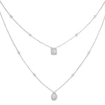 Messika Jewelry - WHITE GOLD DIAMOND NECKLACE MY TWIN 2 ROWS | Manfredi Jewels