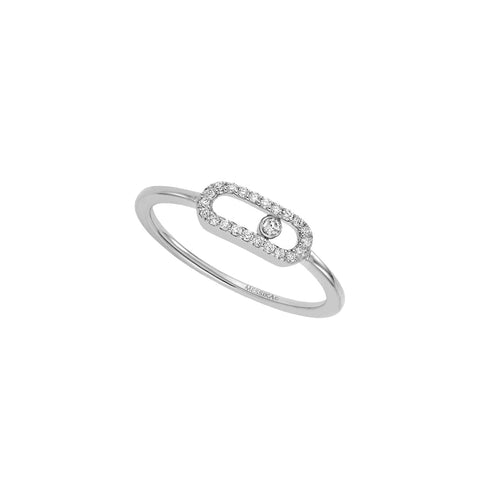 Messika Jewelry - WHITE GOLD DIAMOND RING MOVE UNO | Manfredi Jewels