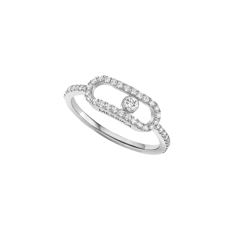 Messika Jewelry - 18K White Gold & Diamond ’Move Uno Pave’ Ring | Manfredi Jewels