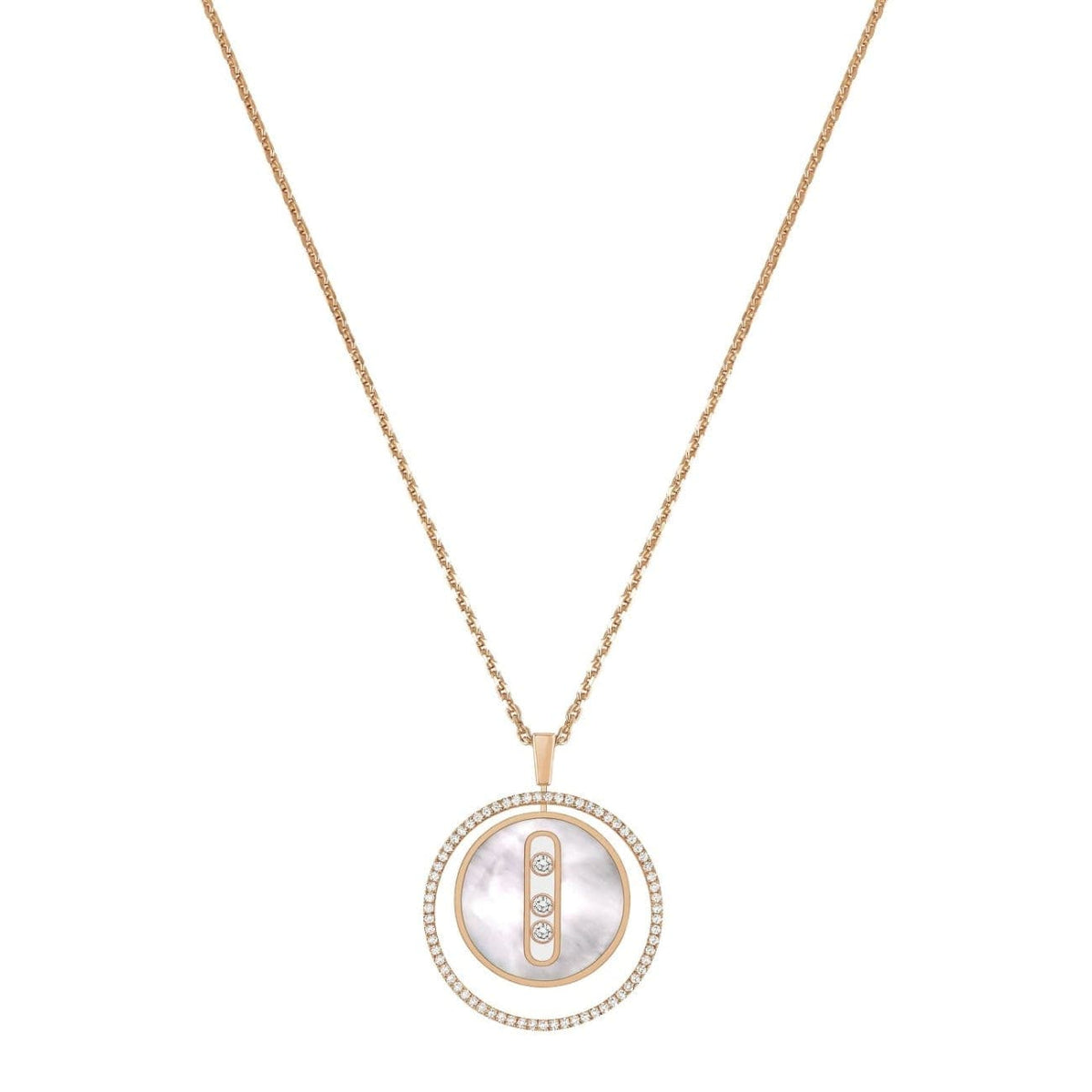 Messika Jewelry - WHITE MOTHER-OF-PEARL LUCKY MOVE MM | Manfredi Jewels