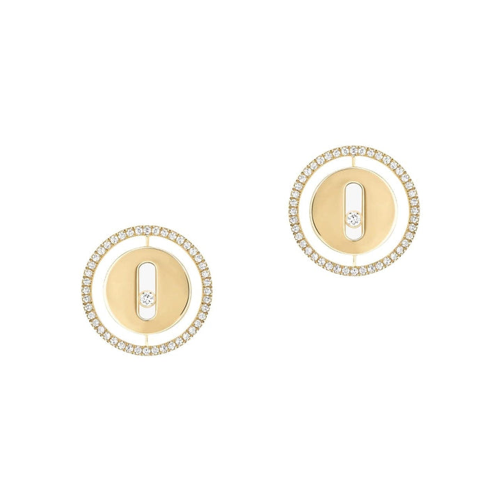 Messika Jewelry - YELLOW GOLD DIAMOND EARRINGS LUCKY MOVE STUD EARRINGS | Manfredi Jewels