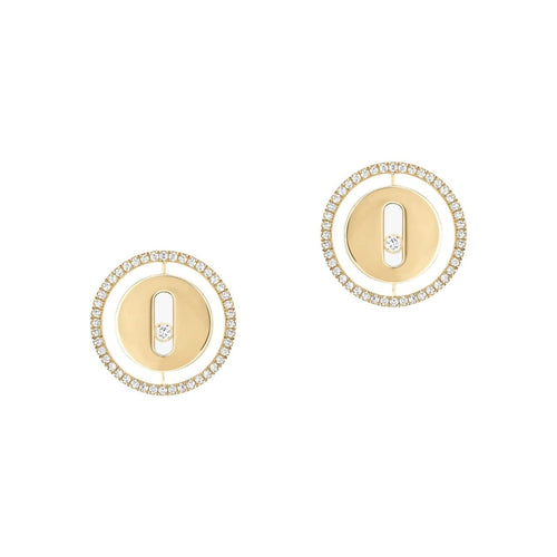 Messika Jewelry - YELLOW GOLD DIAMOND EARRINGS LUCKY MOVE STUD | Manfredi Jewels