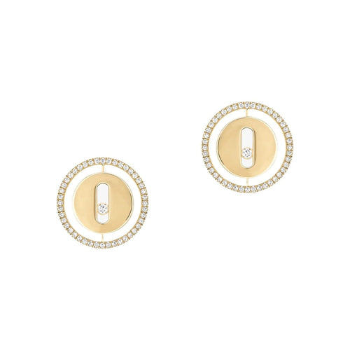 Messika Jewelry - YELLOW GOLD DIAMOND EARRINGS LUCKY MOVE STUD | Manfredi Jewels