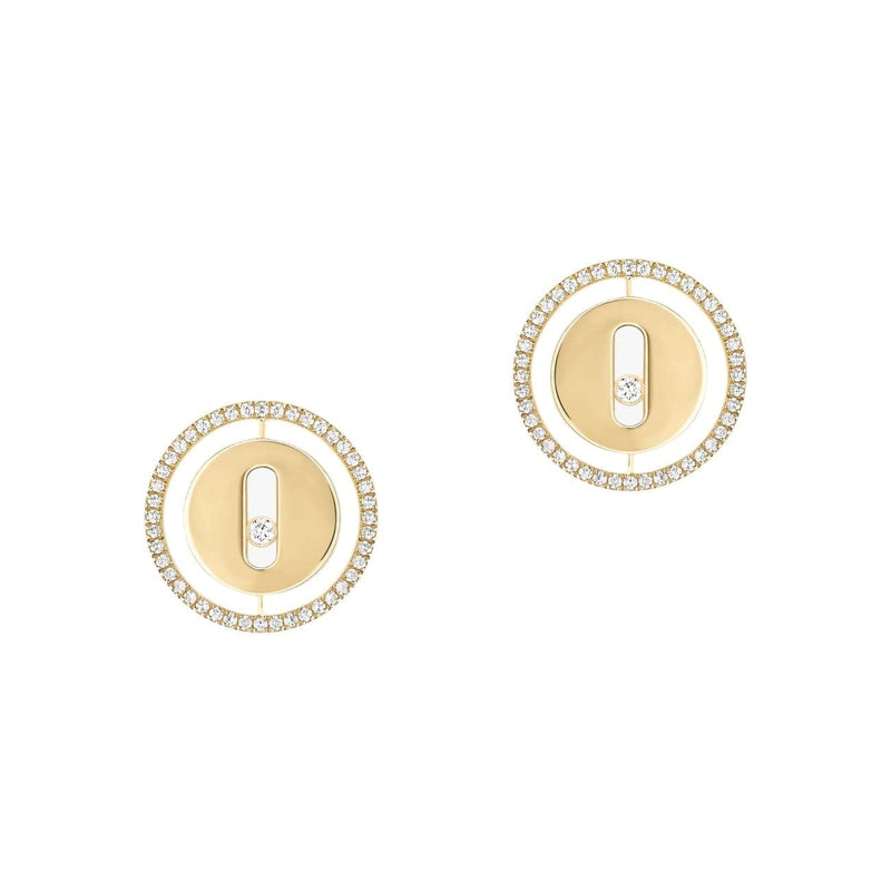 Messika Jewelry - YELLOW GOLD DIAMOND EARRINGS LUCKY MOVE STUD | Manfredi Jewels