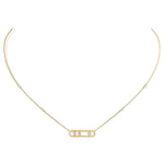 Messika Jewelry - YELLOW GOLD DIAMOND NECKLACE BABY MOVE | Manfredi Jewels