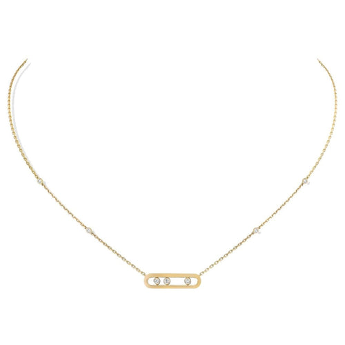 Messika Jewelry - YELLOW GOLD DIAMOND NECKLACE BABY MOVE | Manfredi Jewels