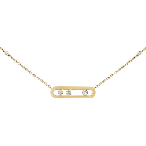 Messika Jewelry - YELLOW GOLD DIAMOND NECKLACE BABY MOVE | Manfredi Jewels