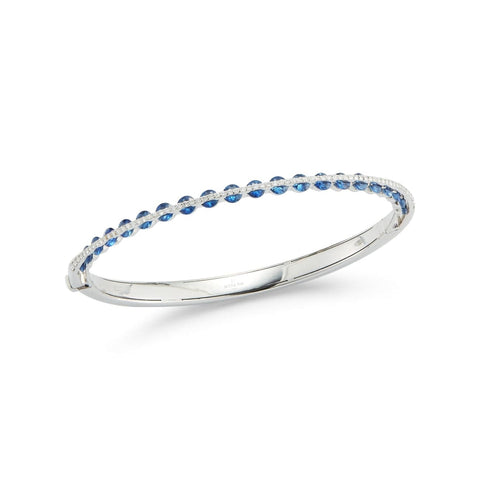 18K WHITE GOLD AND SAPPHIRE BRACELET