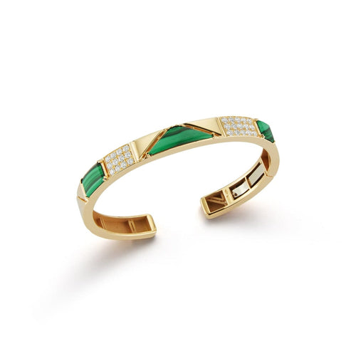 Miseno Jewelry - 18K YELLOW GOLD MALACHITE BRACELET | Manfredi Jewels