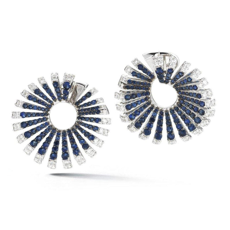 Miseno Jewelry - Ventaglio Earrings in white gold | Manfredi Jewels