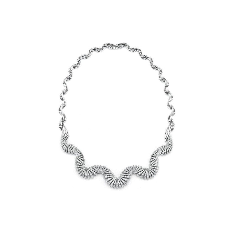 Miseno Jewelry - Ventaglio Necklace in white gold | Manfredi Jewels