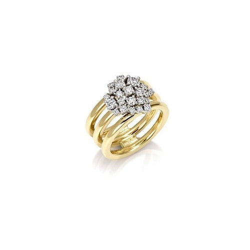 Miseno Jewelry - Vesuvio Ring in yellow gold | Manfredi Jewels
