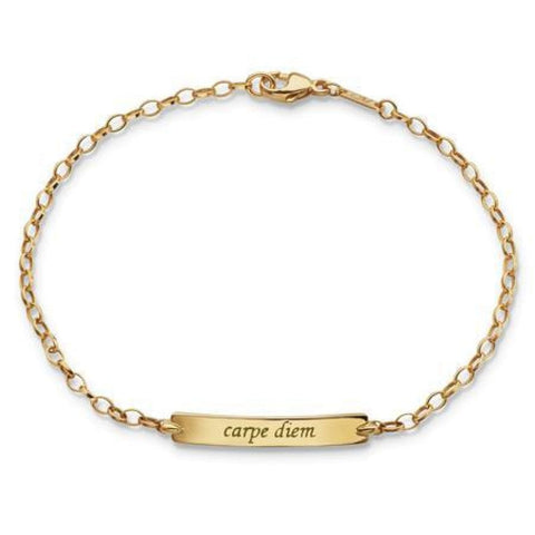 18K YELLOW GOLD "CARPE DIEM" PETITE POESY BRACELET