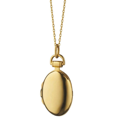 Monica Rich Kosann Jewelry - 18K YELLOW GOLD PETITE ’ANNA’ LOCKET NECKLACE | Manfredi Jewels