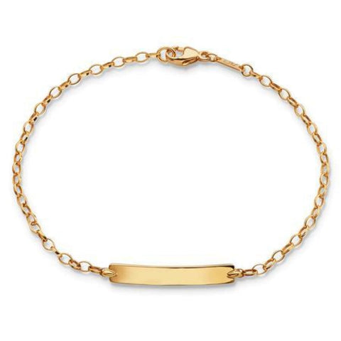 18K YELLOW GOLD PETITE POESY BRACELET