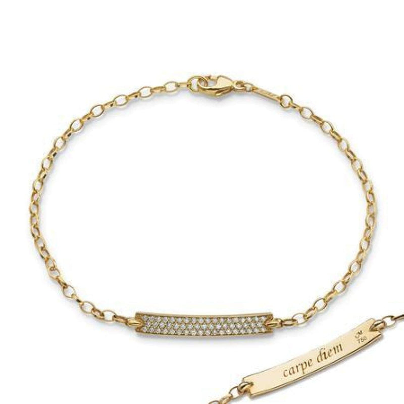 Monica Rich Kosann Jewelry - DIAMOND PAVE ’CARPE DIEM’ PETITE POESY BRACELET | Manfredi Jewels