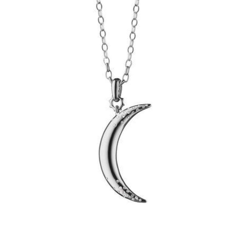 Monica Rich Kosann Jewelry - ’DREAM’ MOON NECKLACE WITH SAPPHIRES | Manfredi Jewels