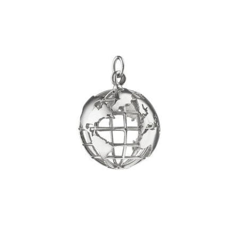 "MY EARTH"  STERLING SILVER CHARM