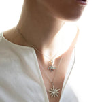 Monica Rich Kosann Jewelry - STERLING SILVER PETITE SAPPHIRE & BLUE TOPAZ STAR NECKLACE | Manfredi Jewels