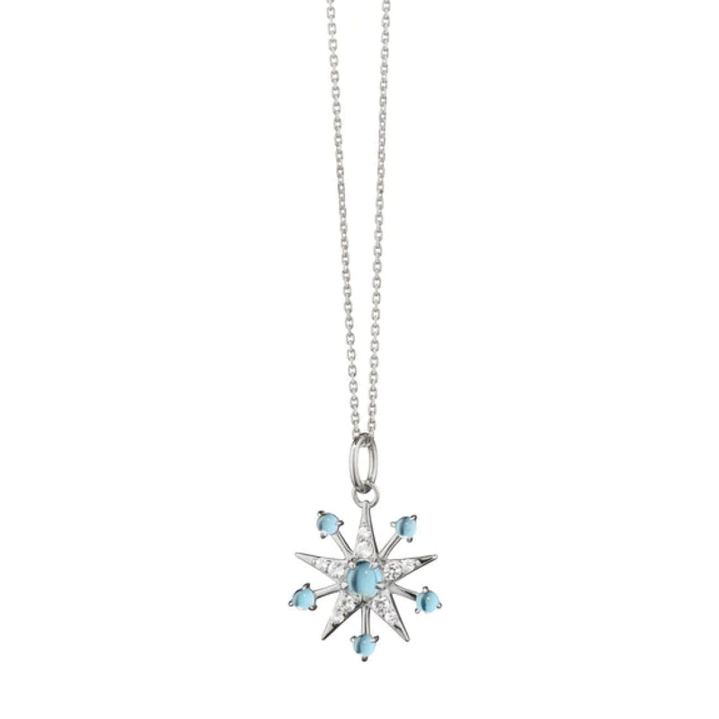 Monica Rich Kosann Jewelry - STERLING SILVER PETITE SAPPHIRE & BLUE TOPAZ STAR NECKLACE | Manfredi Jewels