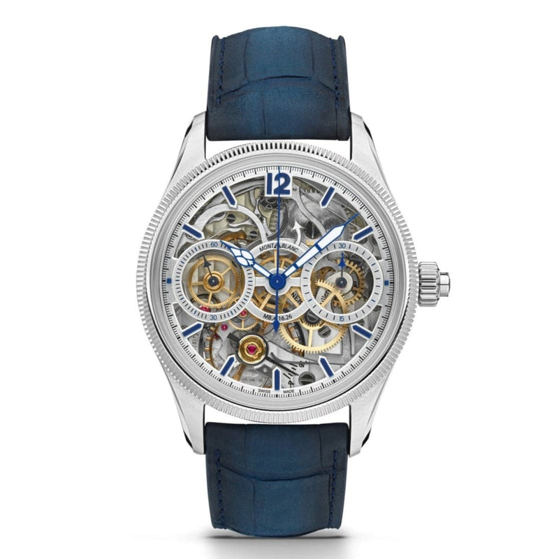 Montblanc New Watches - 1858 The Unveiled Secret Minerva Monopusher Chronograph LE18 | Manfredi Jewels