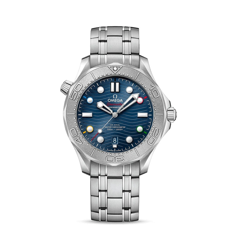 OMEGA New Watches - SEAMASTER DIVER 300M CO‑AXIAL MASTER CHRONOMETER ’BEIJING 2022’ | Manfredi Jewels