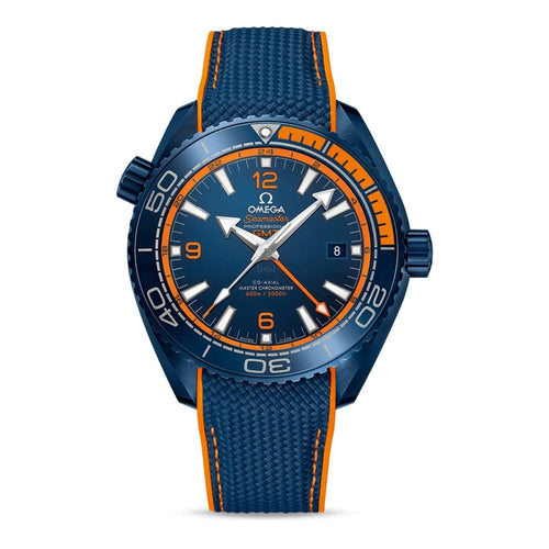 OMEGA New Watches - Seamaster - PLANET OCEAN 600M CO‑AXIAL MASTER CHRONOMETER GMT 45.5 MM | Manfredi Jewels