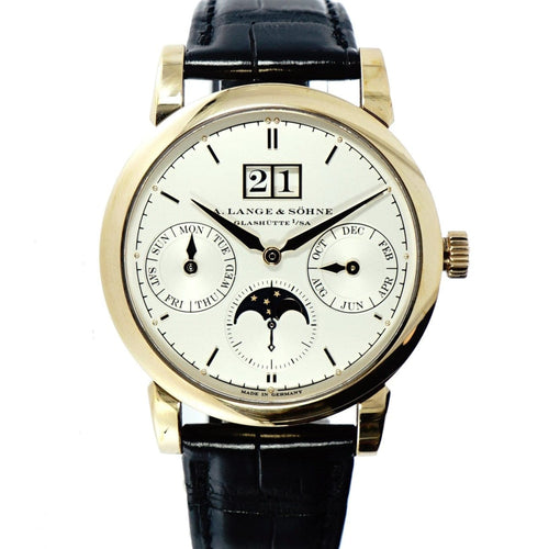 Pre - Owned A. Lange & Sohne Watches - Saxonia Annual Calendar in Pink Gold | Manfredi Jewels